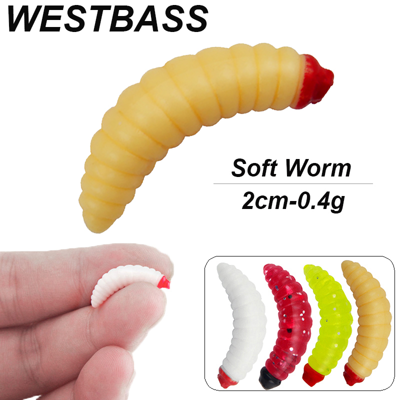 Fishing Lure Making Kit - WESTBASS 20/50PCS Soft Larva Swimbait 2cm