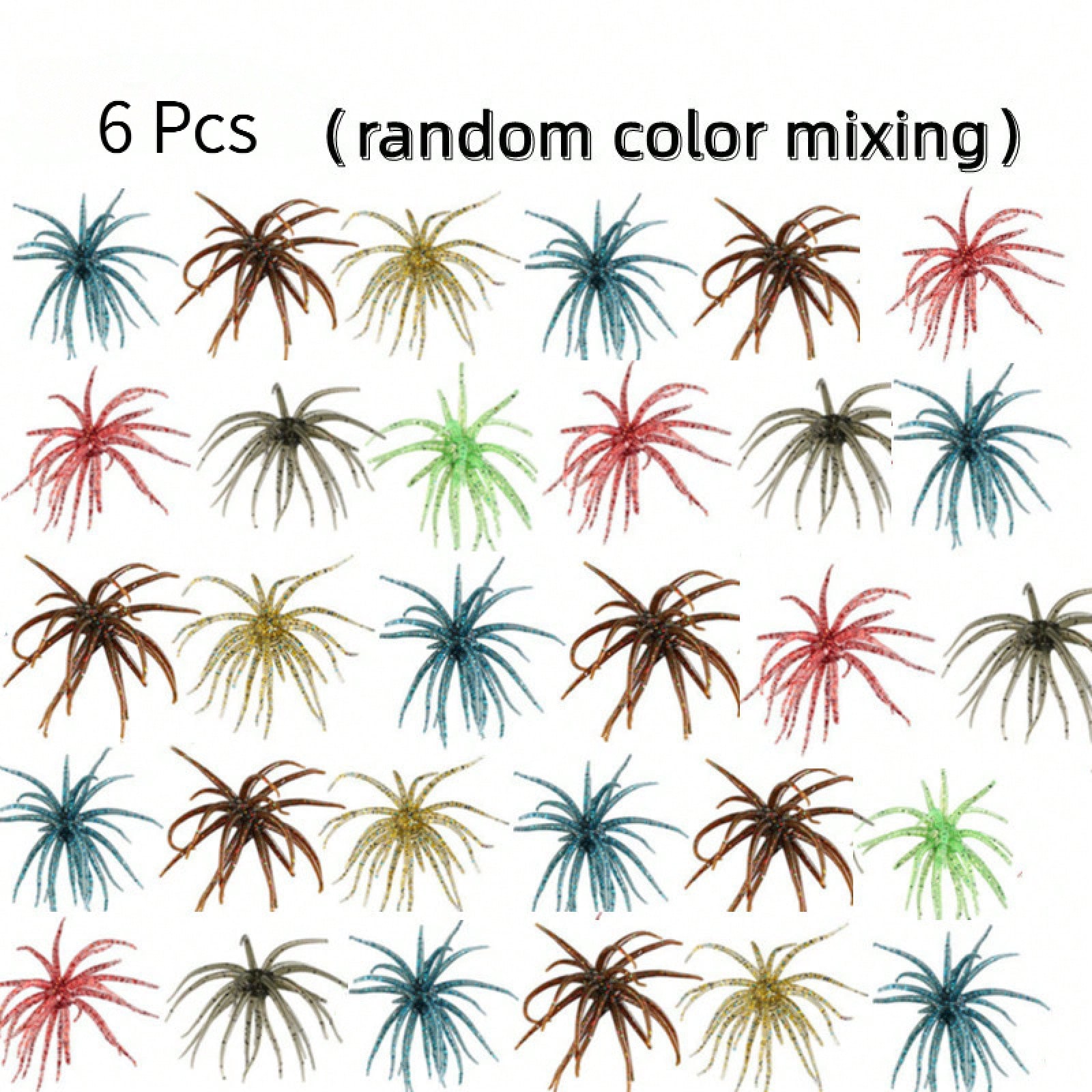 Fishing Lure Making Kit - 6Pcs Fishing Sea Urchin Soft Lures,