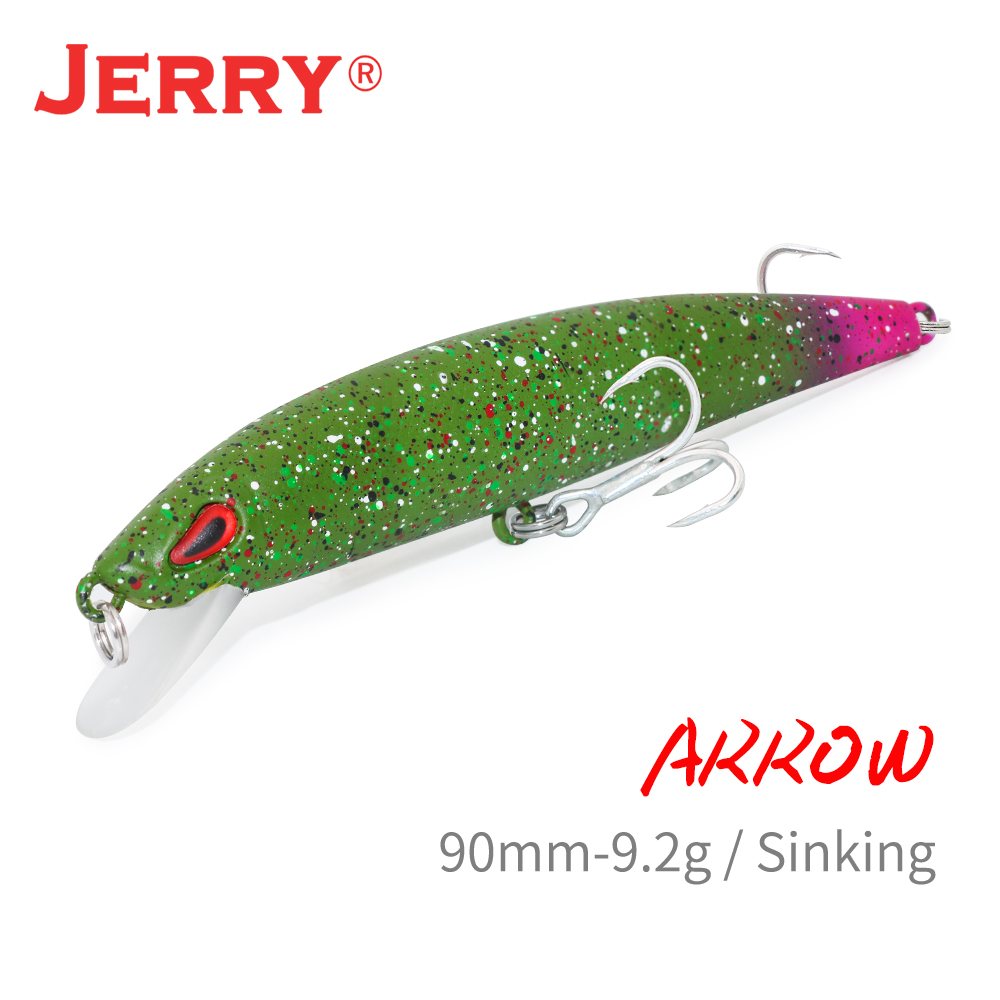 Fishing Lure Jerkbait - Jerry Arrow Sinking Casting Trolling Minnow