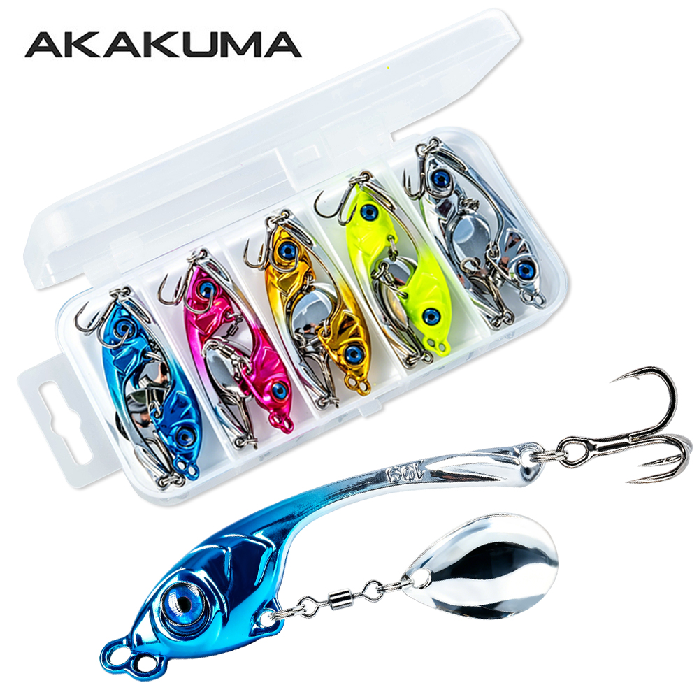 Fishing Lure Spinnerbait - 10 Pcs/Box Double Hole Metal VIB