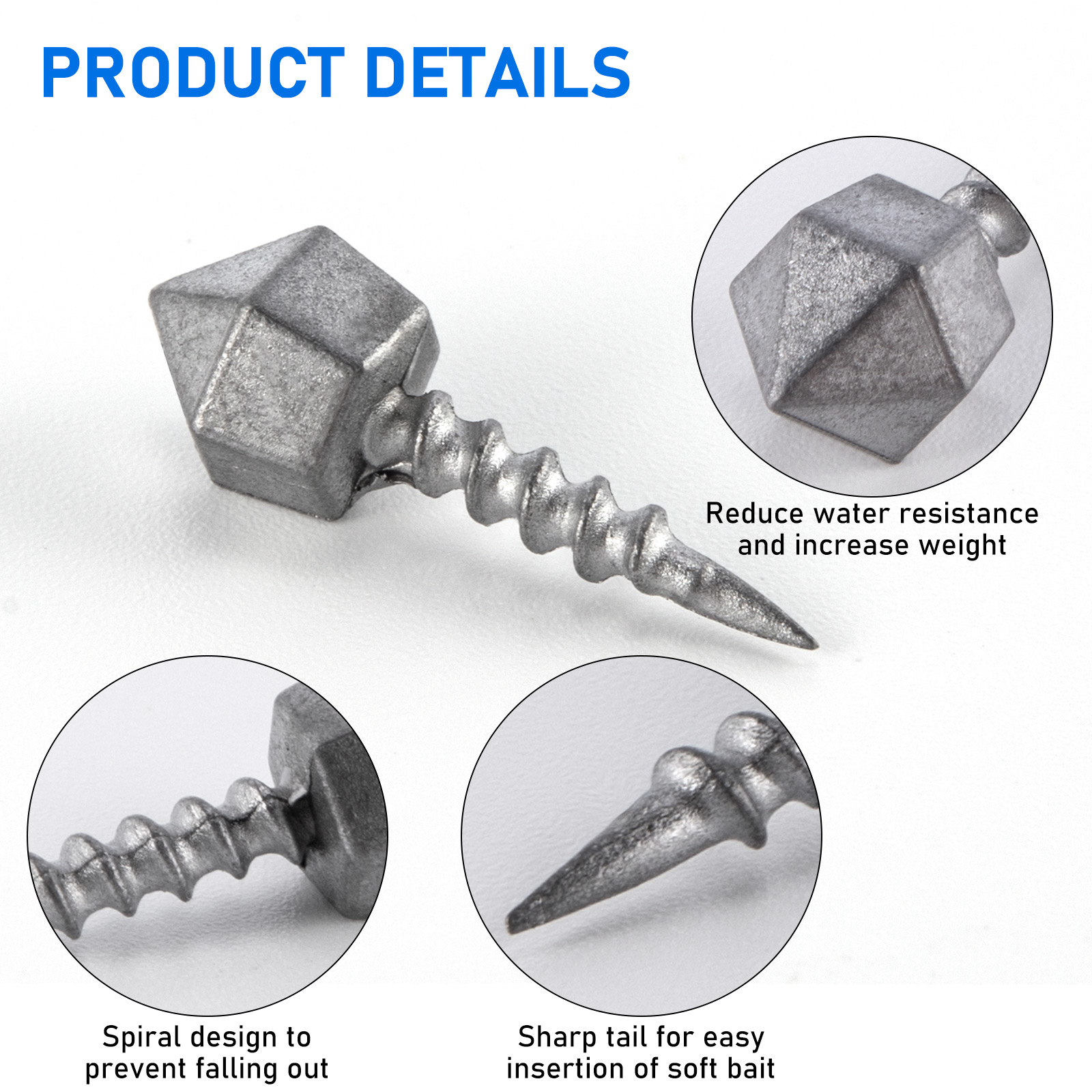 Fishing Lure Accessories - 10pcs Fishing Insert Weight Sinker 1g