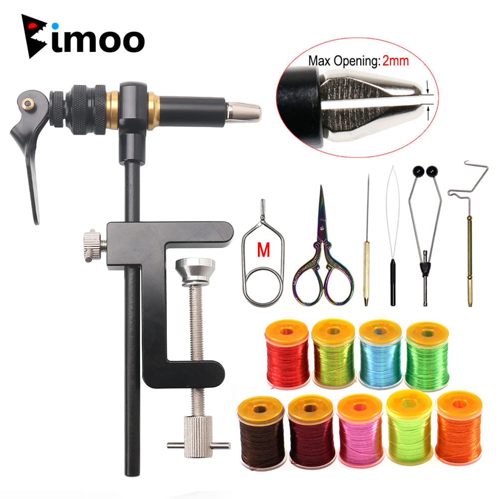 Fishing Lure Spinner - Bimoo 360° Rotation C-Clamp Fly Tying