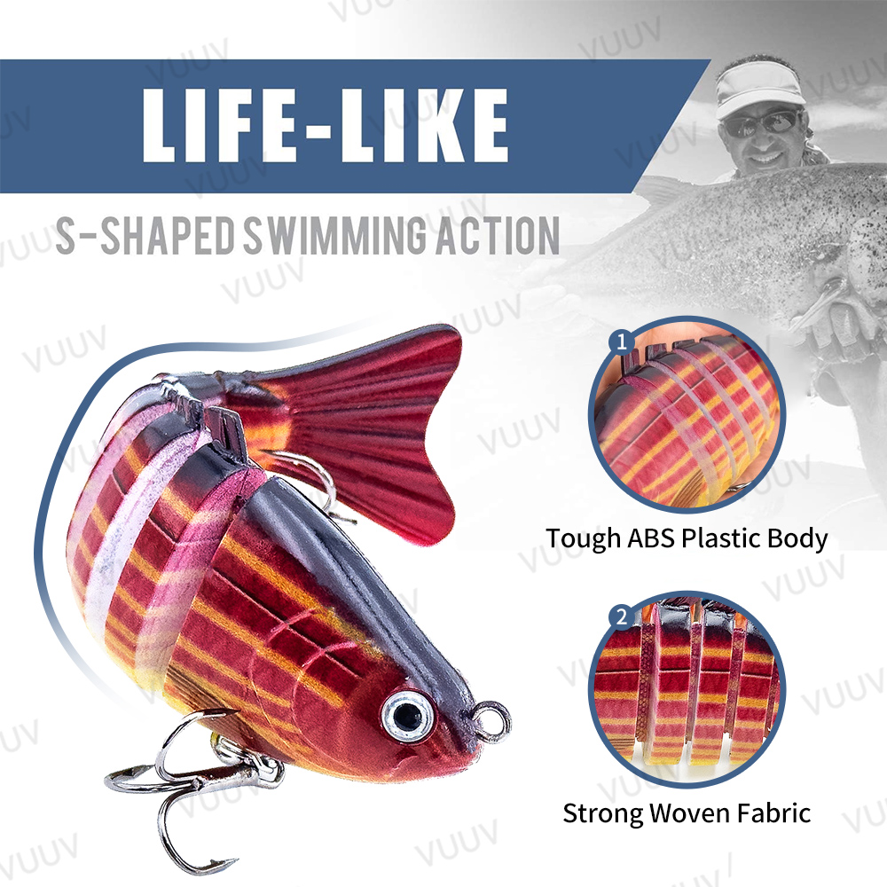 10 pcs Multi-Joint Swimbait Fi - Fishing Lure Popper recension och pris