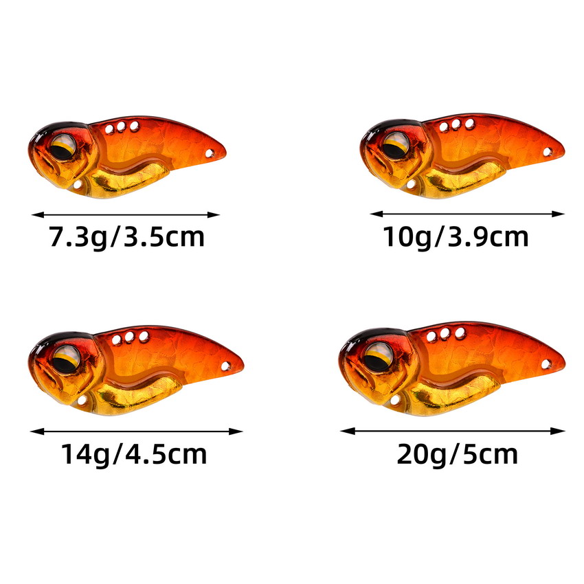 6pcs Metal VIB Fishing Lures 7 - Fishing Lure Blade Bait recension och pris