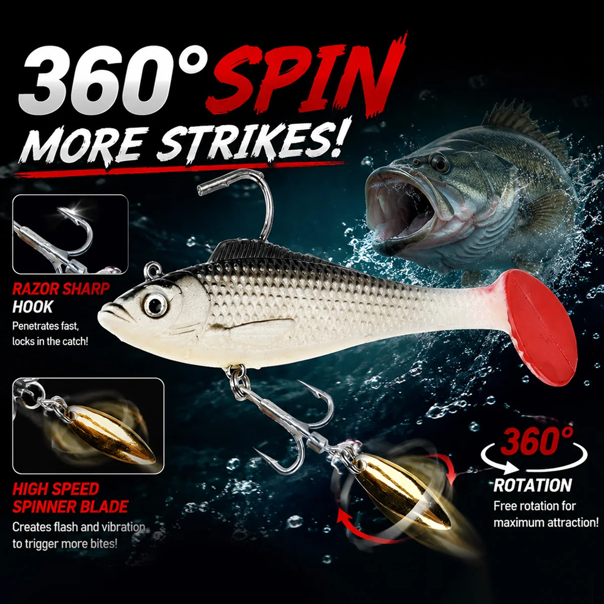 MEREDITH Spinning Lure 10cm 12 - Fishing Lure Blade Bait recension och pris