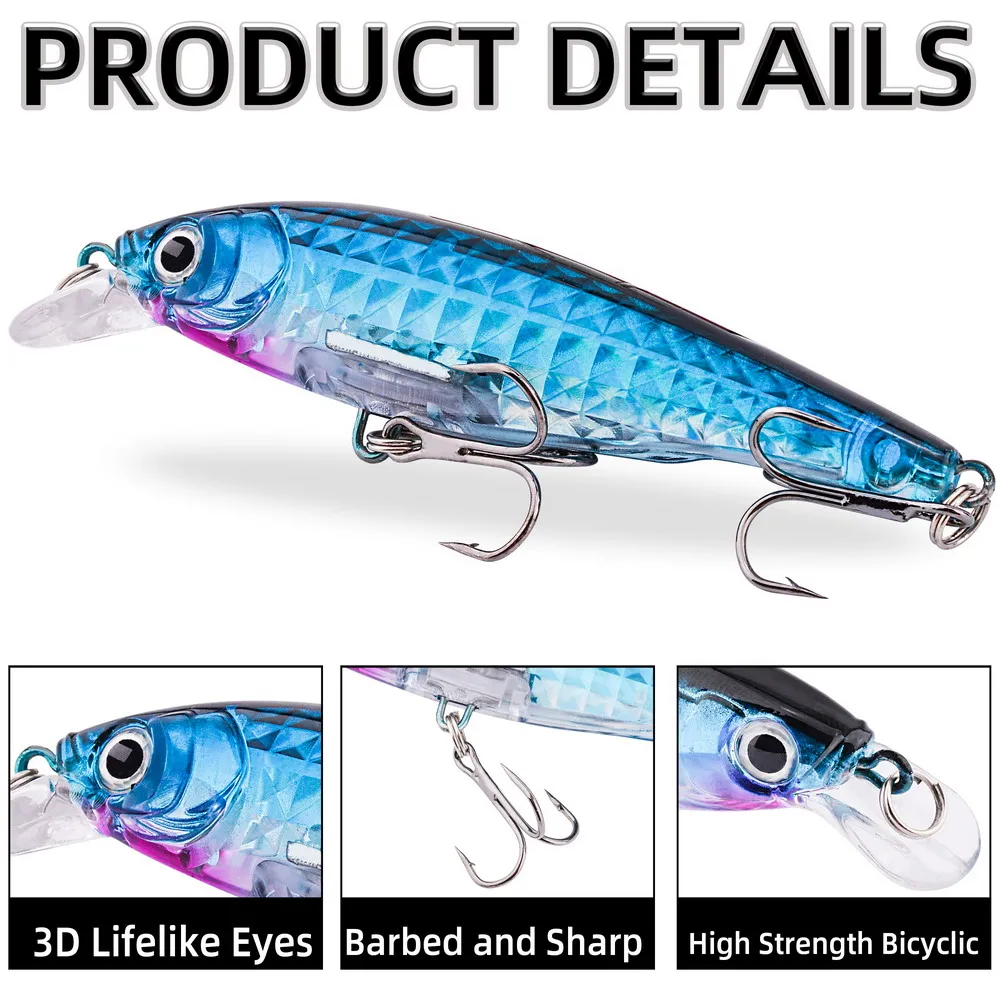 1pcs Laser Fishing Lure 9cm/9g - Fishing Lure Crankbait recension och pris
