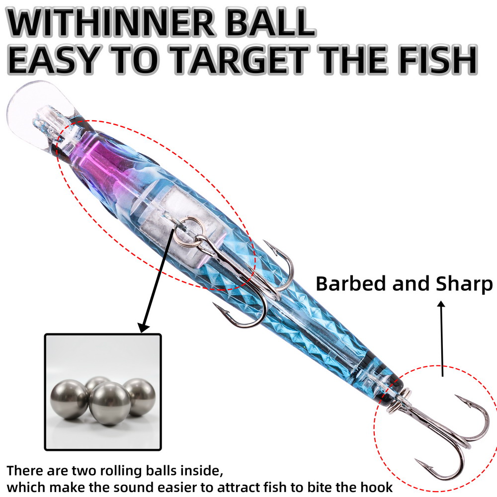 1pcs Laser Fishing Lure 9cm/9g - Fishing Lure Crankbait recension och pris