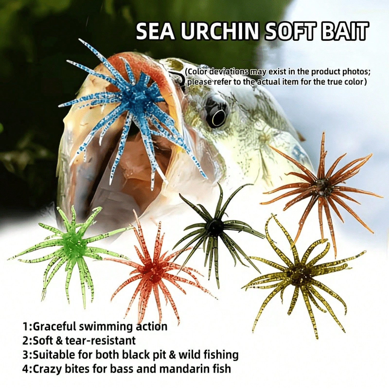 6Pcs Fishing Sea Urchin Soft L - Fishing Lure Making Kit recension och pris