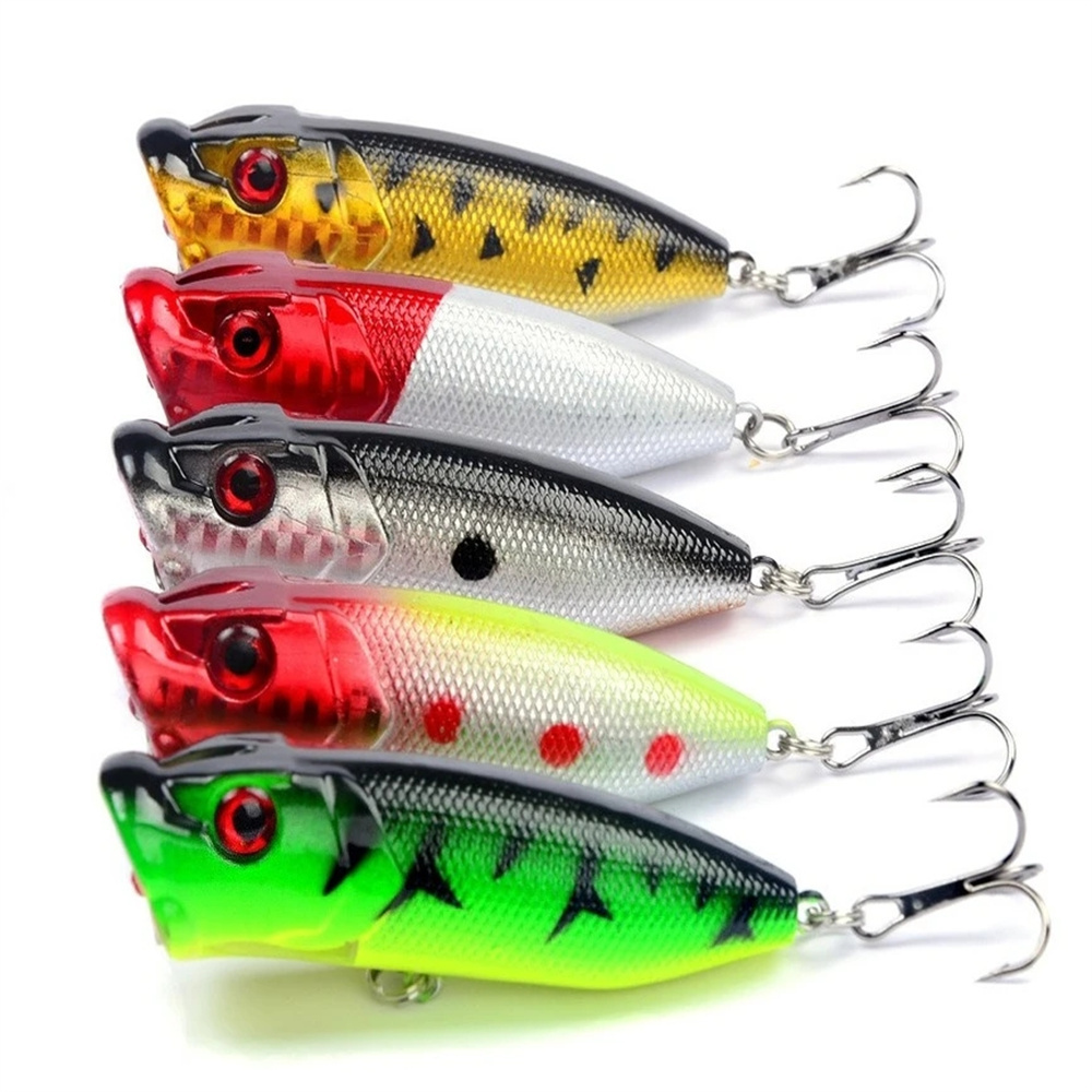 5Pcs Popper Fishing Lures 3d E - Fishing Lure Popper recension och pris