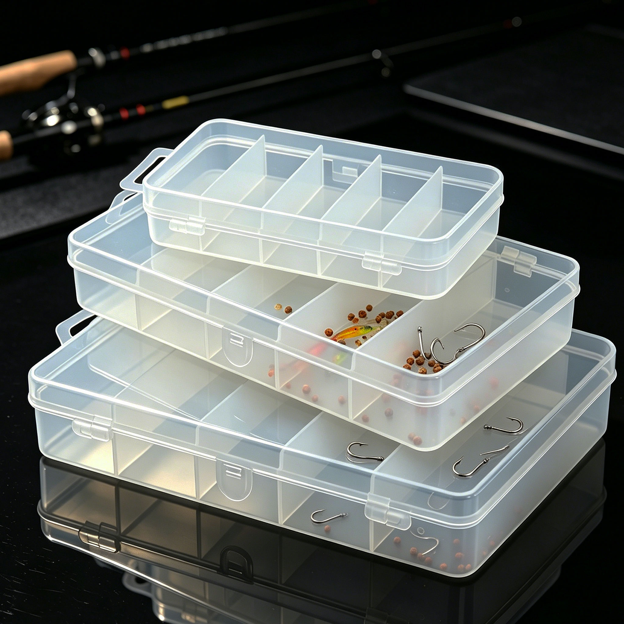 1/3pcs 3 Sizes of Plastic Fish - Fishing Lure Box recension och pris