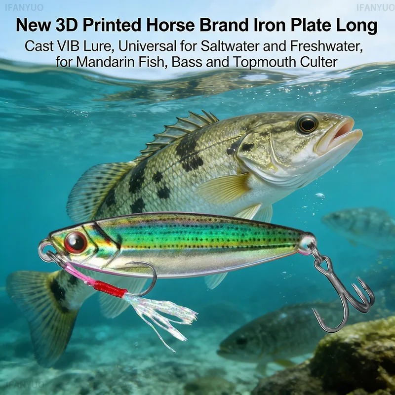 3D Printed Metal VIB Fishing L - Fishing Lure Blade Bait recension och pris