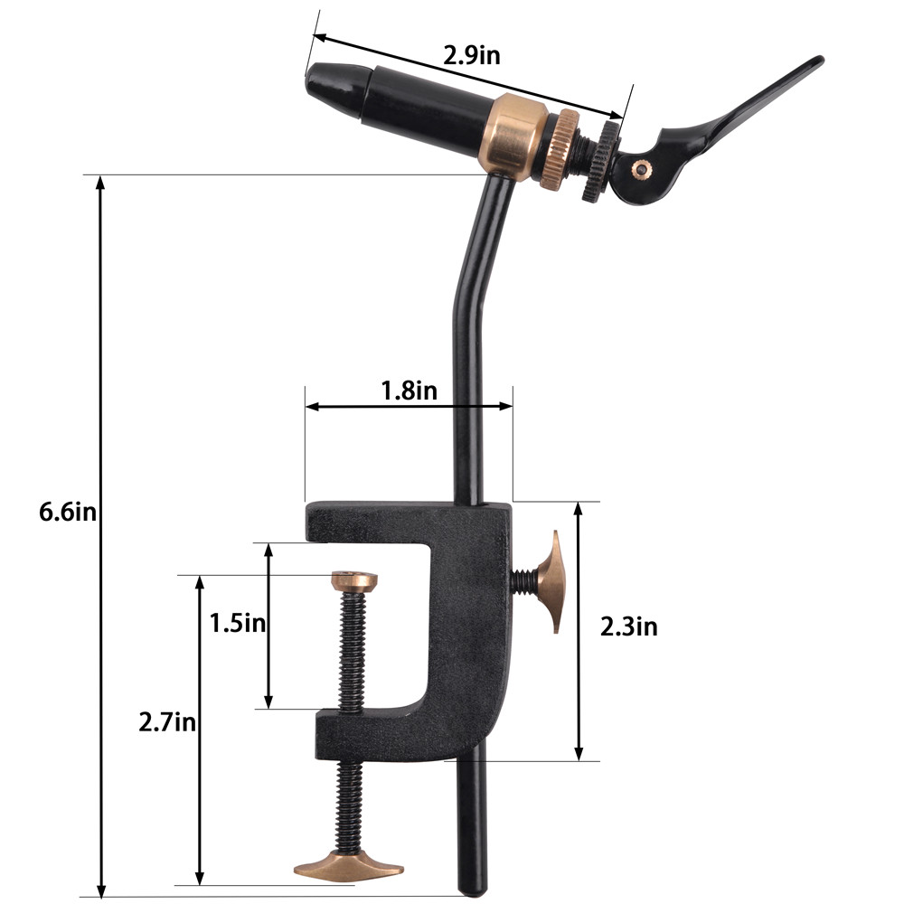 Rotary Fly Tying Vise Tool Saf - Fishing Lure Jig recension och pris