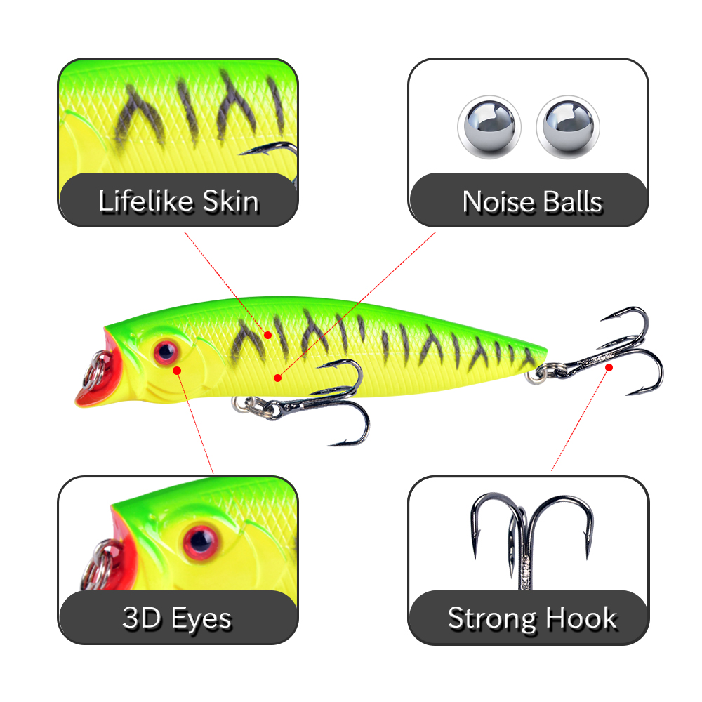 1pcs Fishing Lures High Qualit - Fishing Lure Popper recension och pris