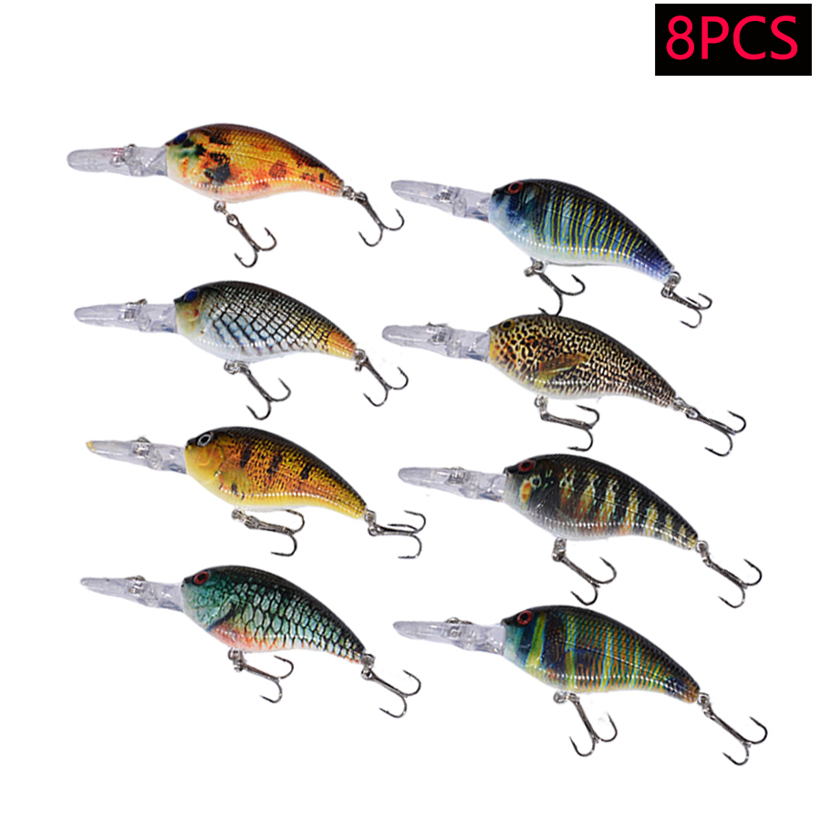8pcs Jerkbait Minnow ABS Hard  - Fishing Lure Jerkbait recension och pris