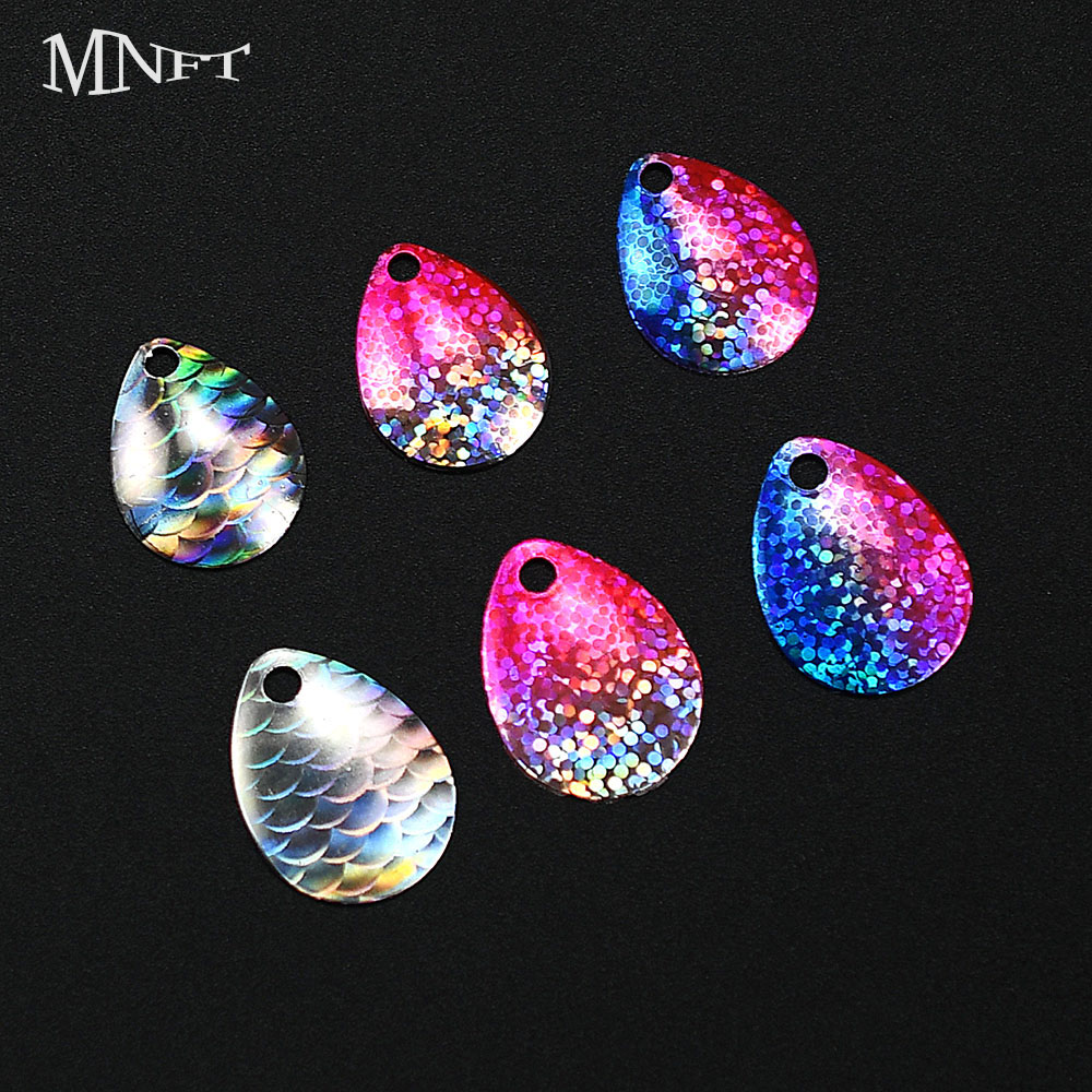 6Pcs Iridescent Fish Scale Spo - Fishing Lure Blade Bait recension och pris
