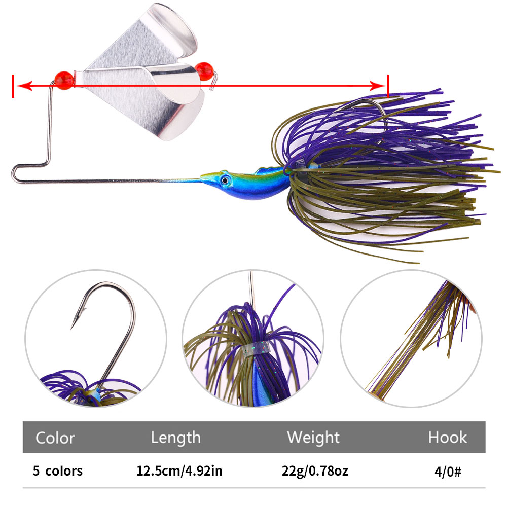 22g Buzzbait Fishing Lure with - Fishing Lure Blade Bait recension och pris