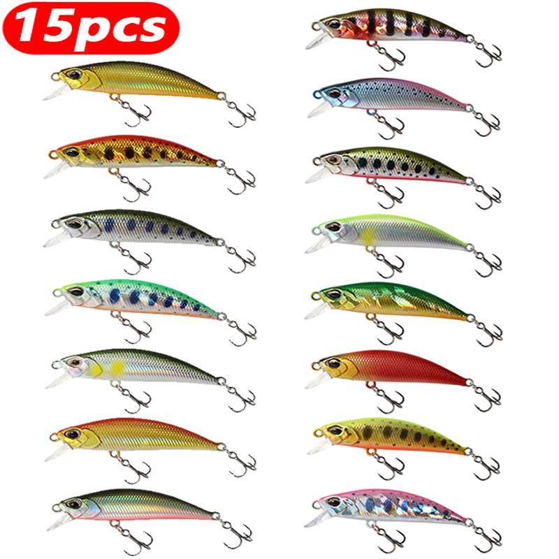 15Pcs Sinking Minnow Fishing L - Fishing Lure Jerkbait recension och pris