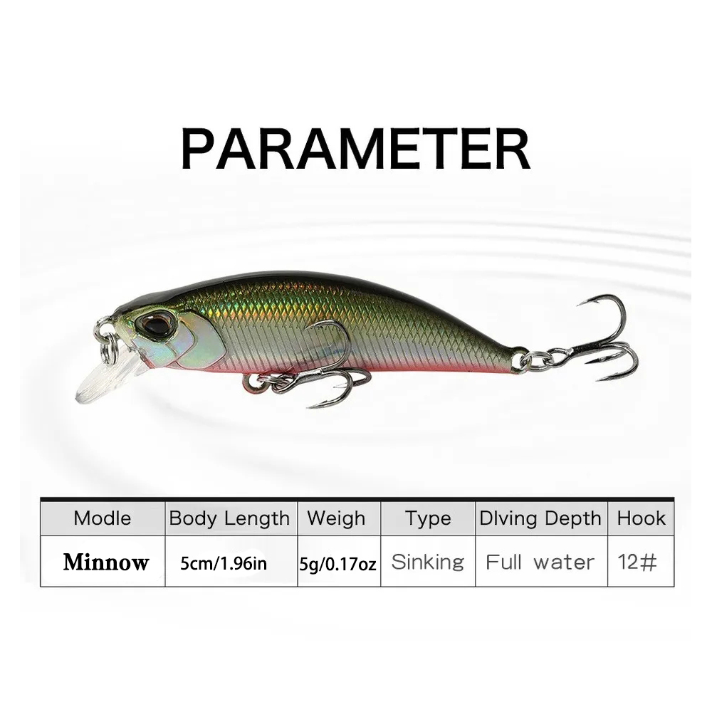 15Pcs Sinking Minnow Fishing L - Fishing Lure Jerkbait recension och pris