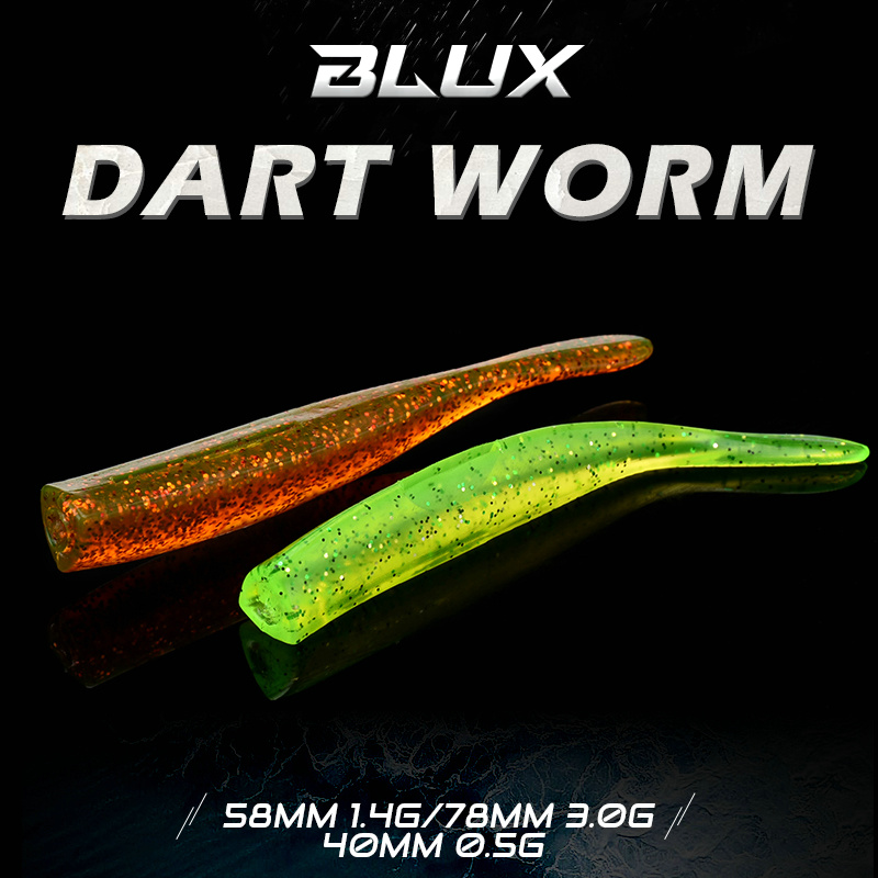 BLUX New Dart Worm Soft Bait 5 - Fishing Lure Spoon recension och pris
