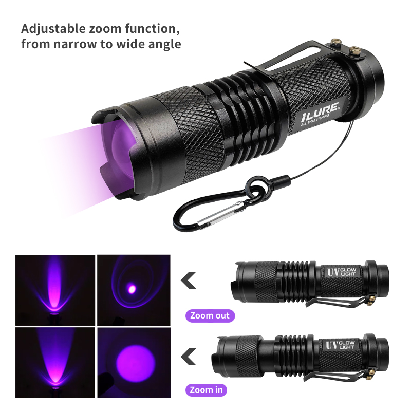Mini UV Flashlight 395nm Ultra - Fishing Lure Jig recension och pris