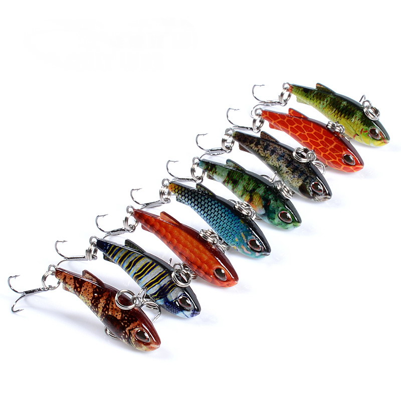 8pcs 4cm 4g Mini Lipless VIB F - Fishing Lure Crankbait recension och pris