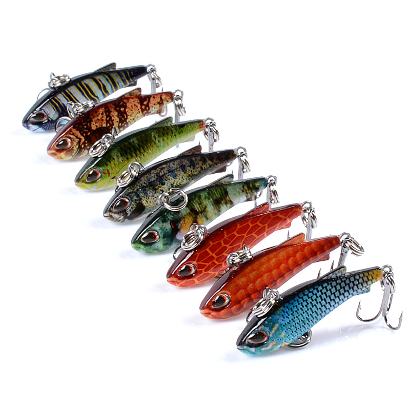 8pcs 4cm 4g Mini Lipless VIB F - Fishing Lure Crankbait recension och pris