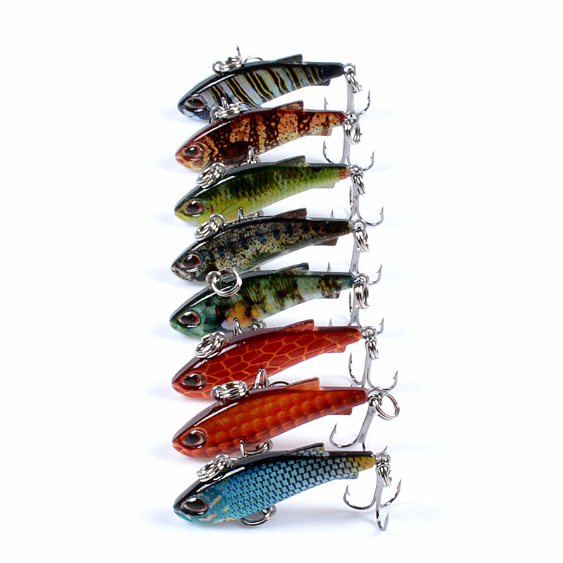 8pcs 4cm 4g Mini Lipless VIB F - Fishing Lure Crankbait recension och pris