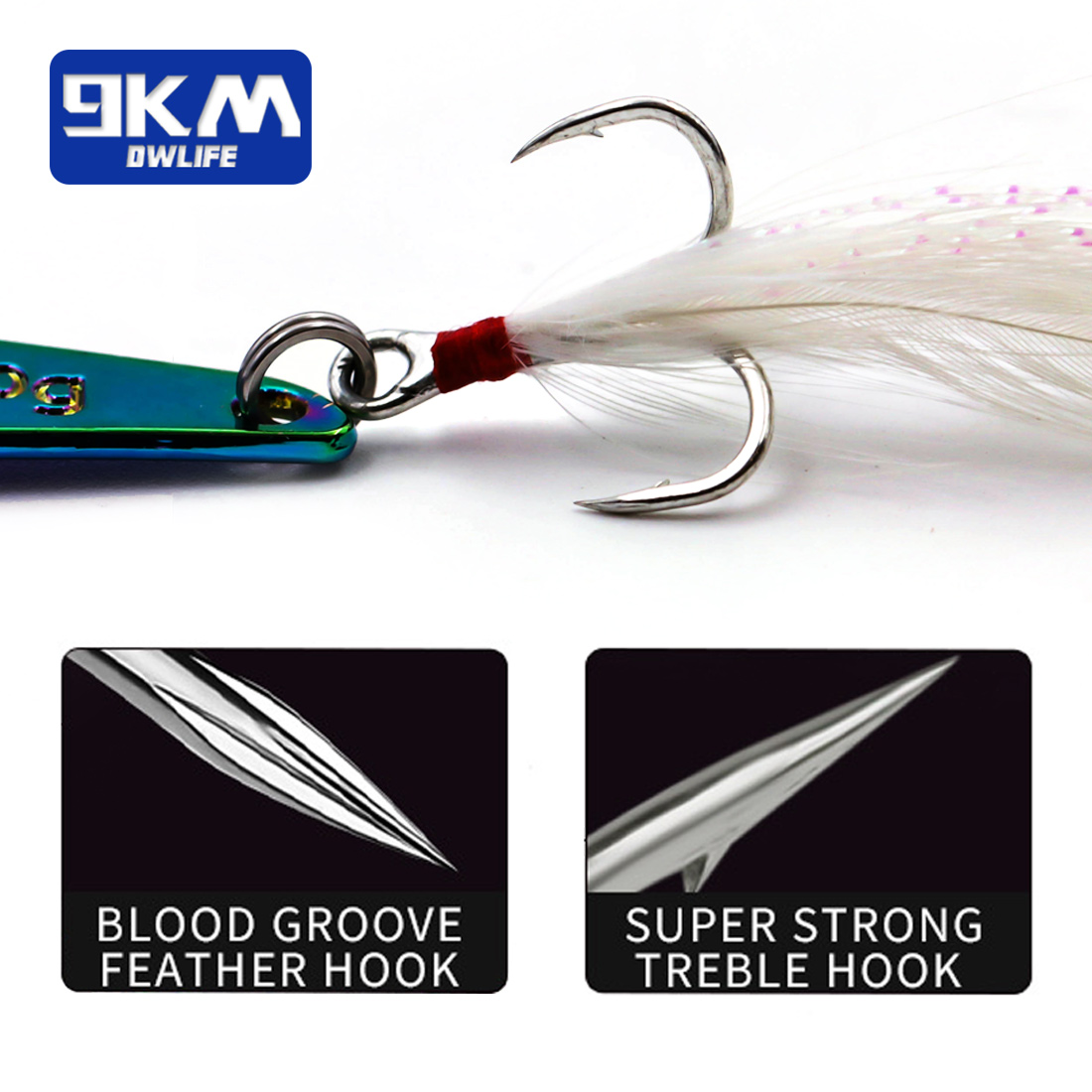 9KM 1PCS Metal Blade Fishing L - Fishing Lure Blade Bait recension och pris