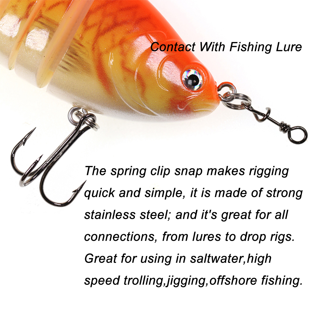 Bimoo 50pcs Stainless Steel Qu - Fishing Lure Accessories recension och pris