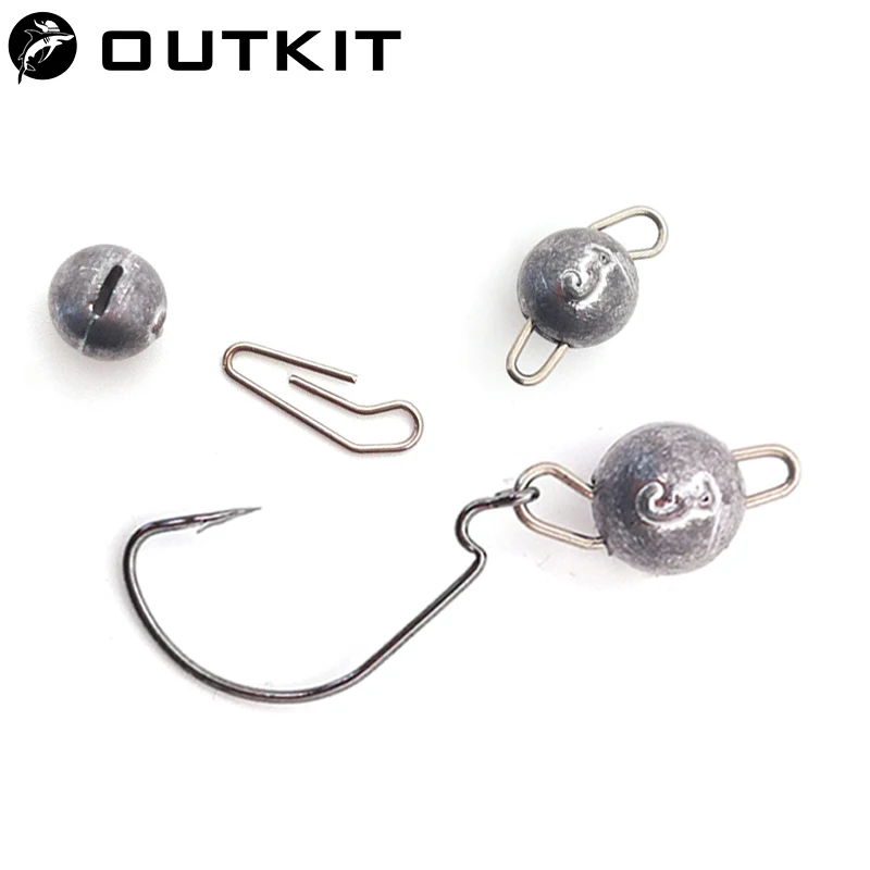 OUTKIT 10pcs/lot Lead Head Sin - Fishing Lure Accessories recension och pris