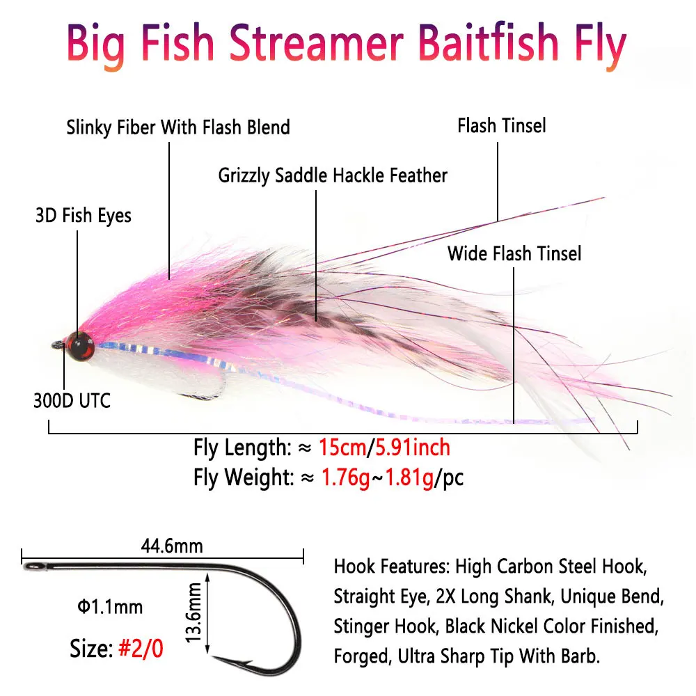 Bimoo #2/0 15cm/5.91inch Big S - Fishing Lure Spinnerbait recension och pris