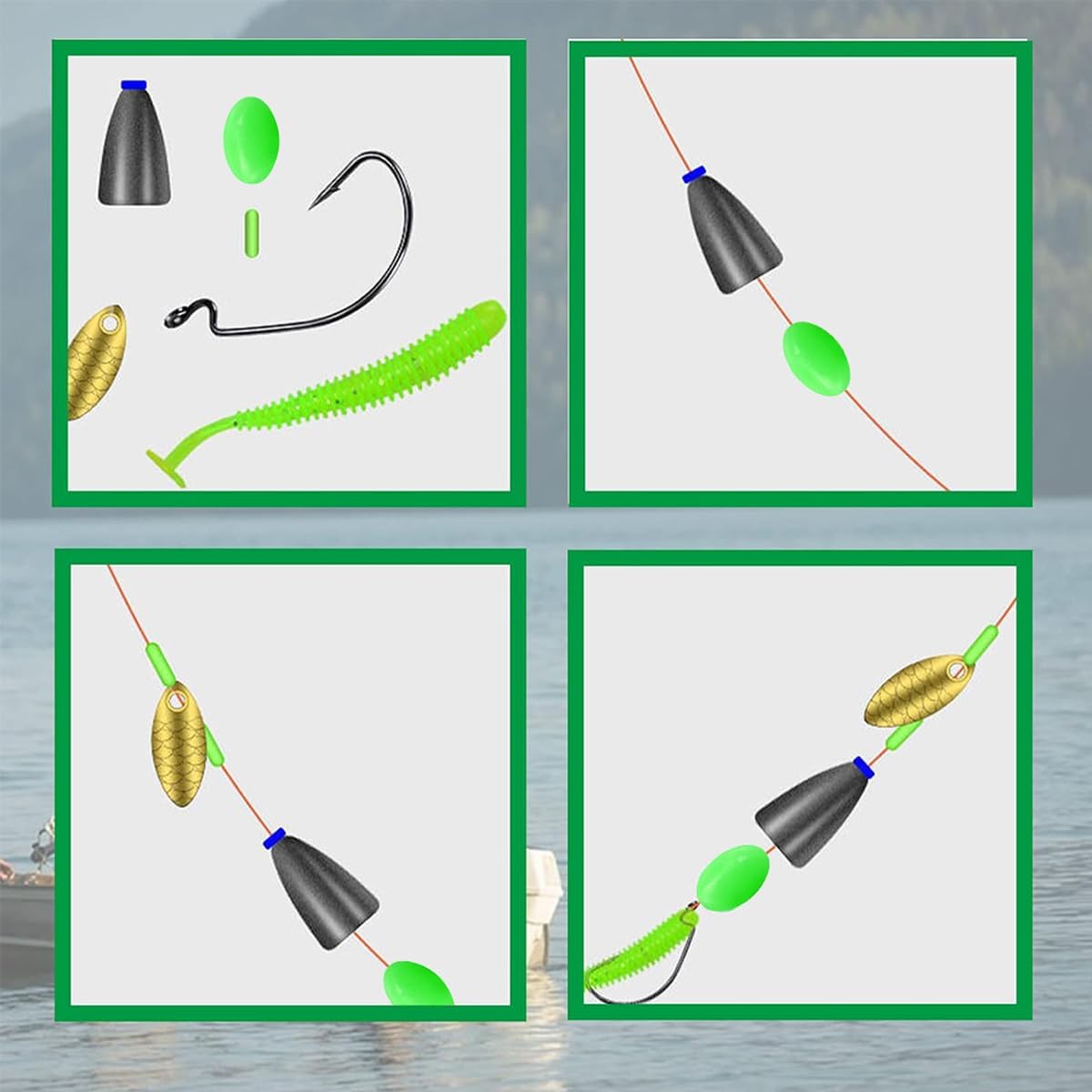 Glow Fishing Beads Oval Lumino - Fishing Lure Making Kit recension och pris