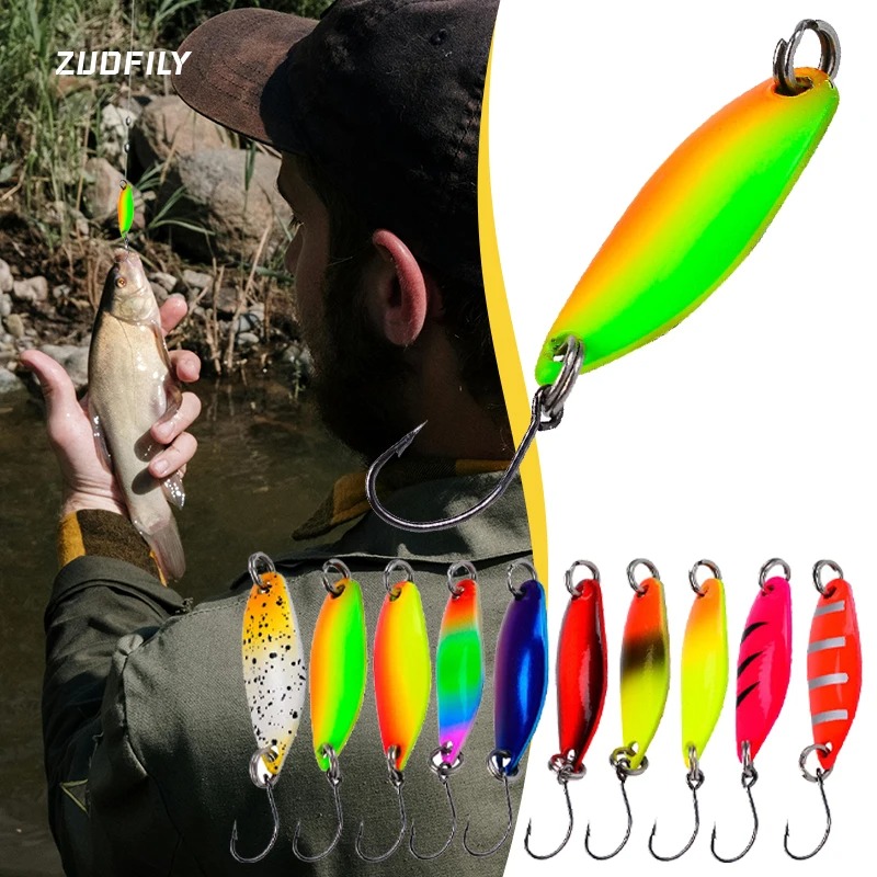 Micro Fishing Lure Metal Spoon - Fishing Lure Blade Bait recension och pris