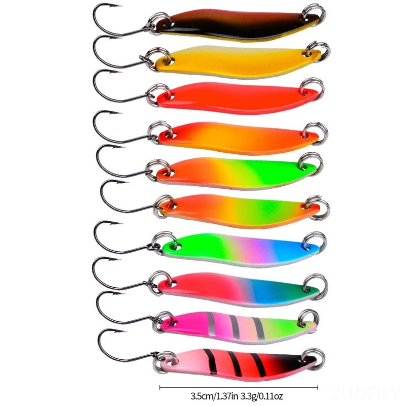 Micro Fishing Lure Metal Spoon - Fishing Lure Blade Bait recension och pris
