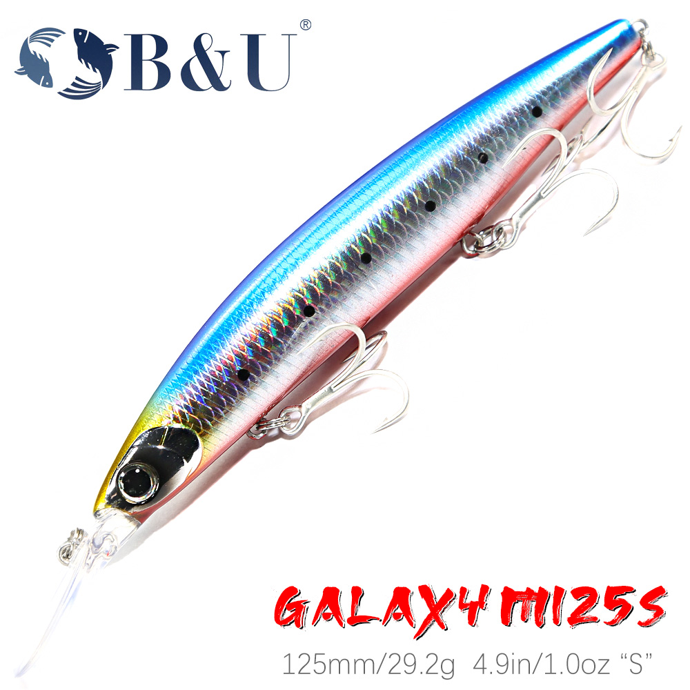 B&U 125mm Sinking Minnow Sea F - Fishing Lure Jerkbait recension och pris