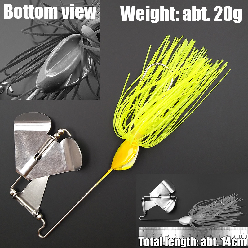 wusanban Lunker Spinner Baits  - Fishing Lure Blade Bait recension och pris