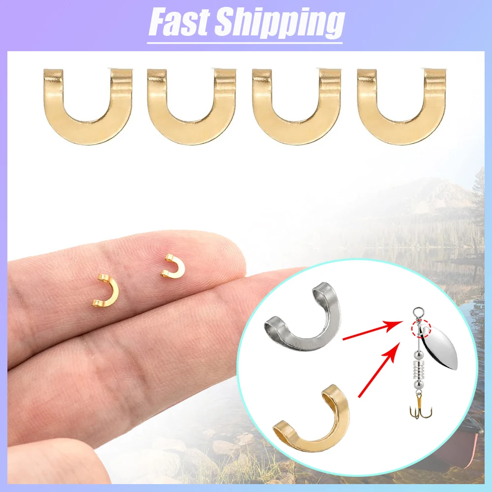 100pcs Fishing U Shaped Fixed  - Fishing Lure Spinnerbait recension och pris