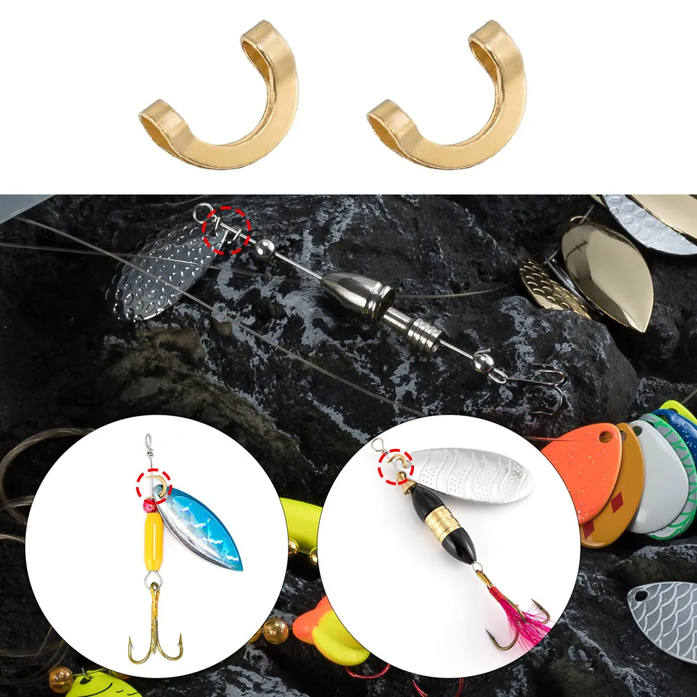 100pcs Fishing U Shaped Fixed  - Fishing Lure Spinnerbait recension och pris