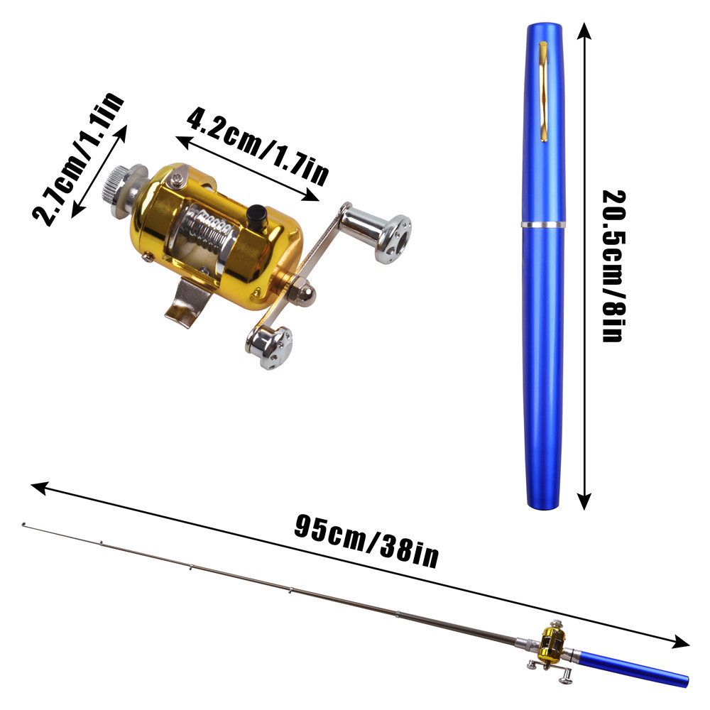 Mini ice fishing rod Combo wit - Fishing Lure Jig recension och pris